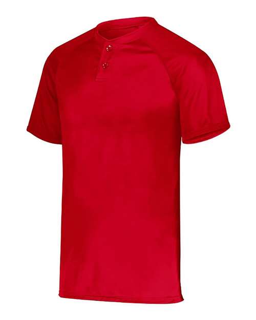 Red - Youth Attain Two-Button Jersey Augusta Sportswear Youth Attain Two-Button Jersey in Red