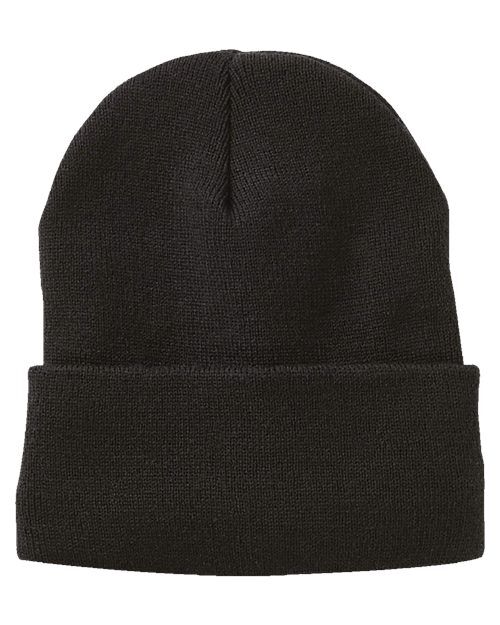 Sportsman 12" Jersey Lined Cuffed Beanie with Company Logo Sportsman 12″ Jersey Lined Cuffed Beanie