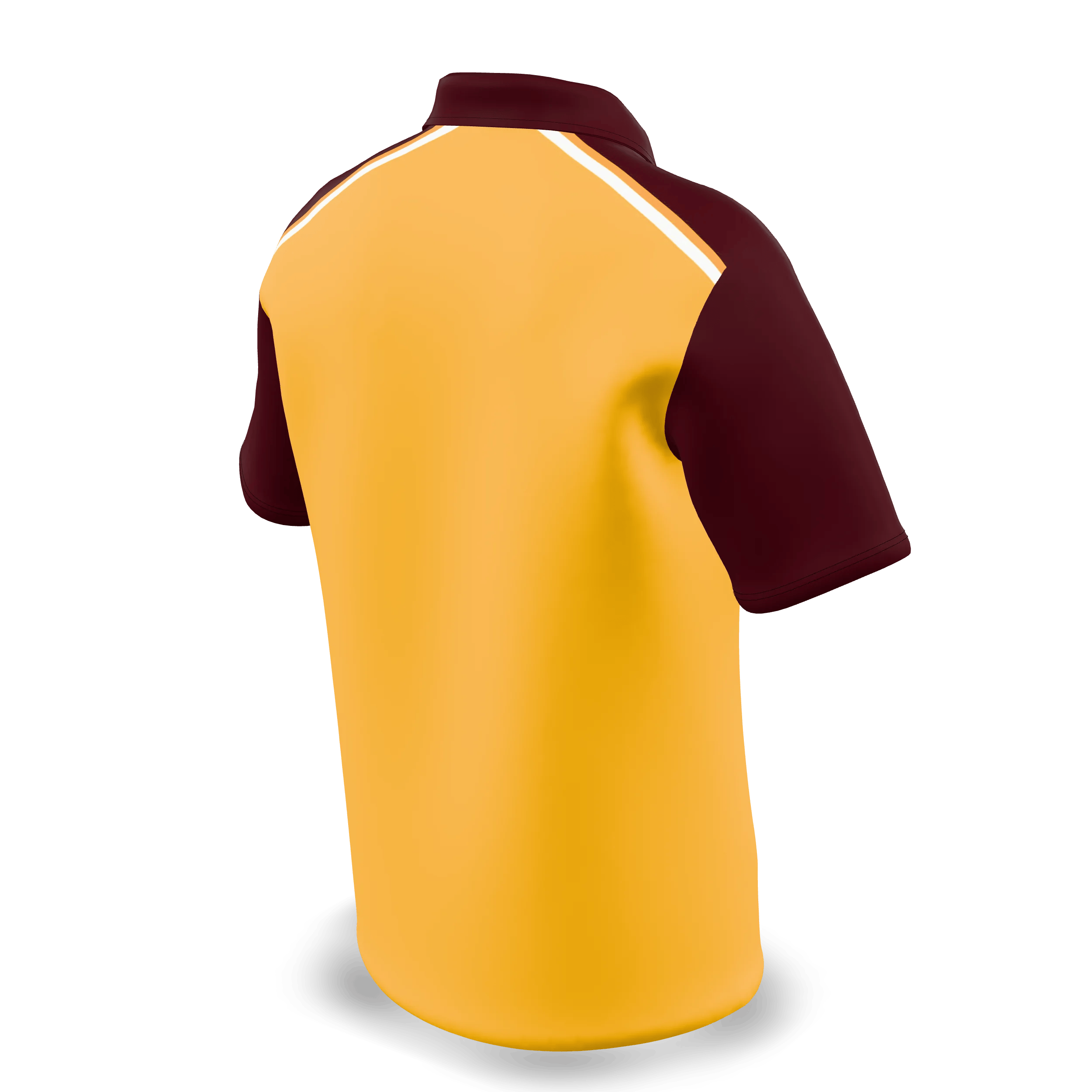 5fea2dc4-option_0_-145deg75deg Zuniformers Men's/Youth Zipper Polo Short Sleeve, angled back view